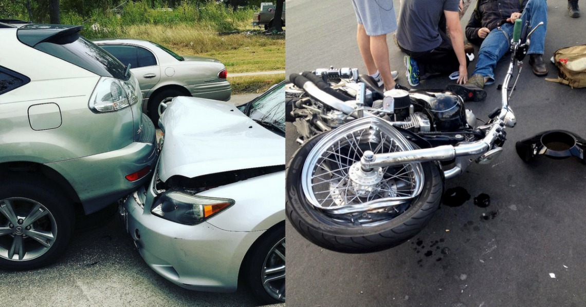 Car Accidents vs motorcycle accidents