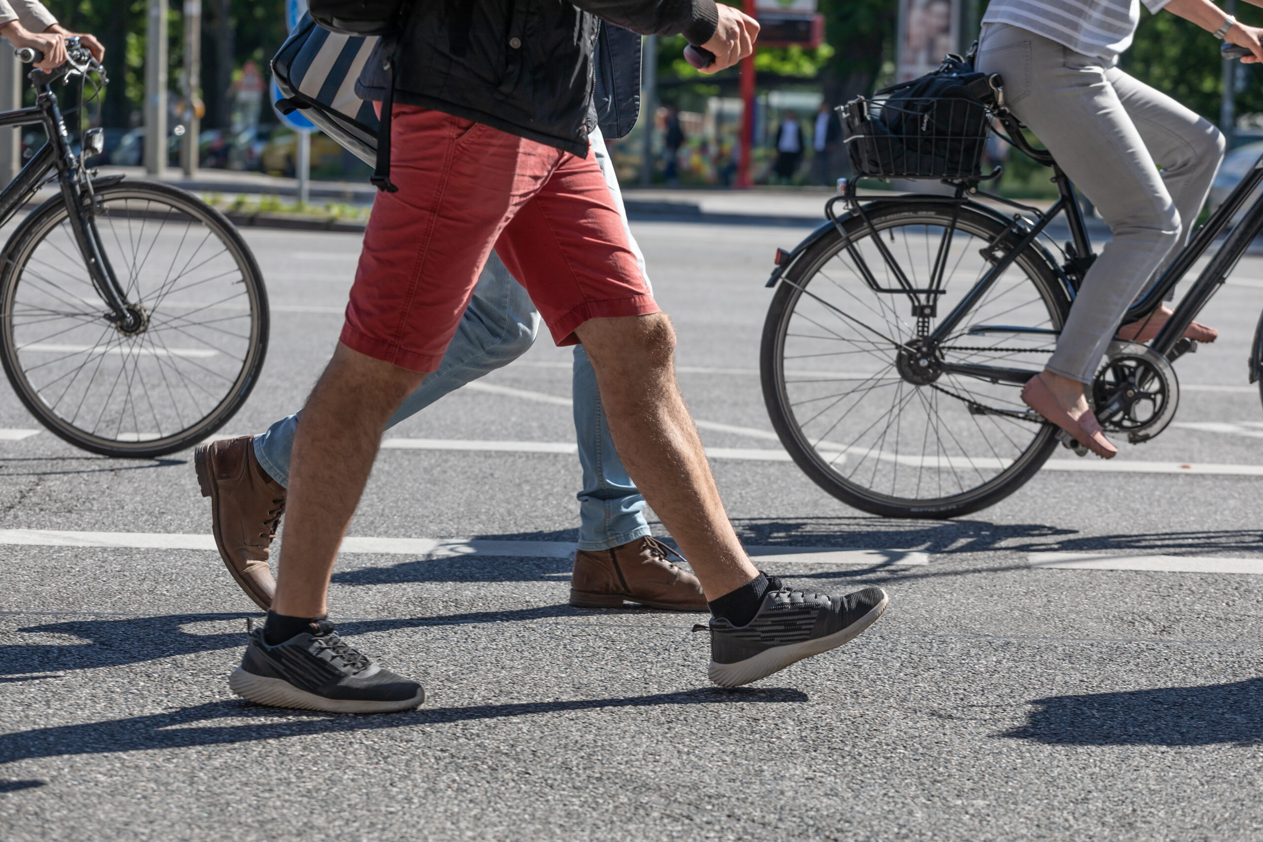 pedestrians and cyclists
